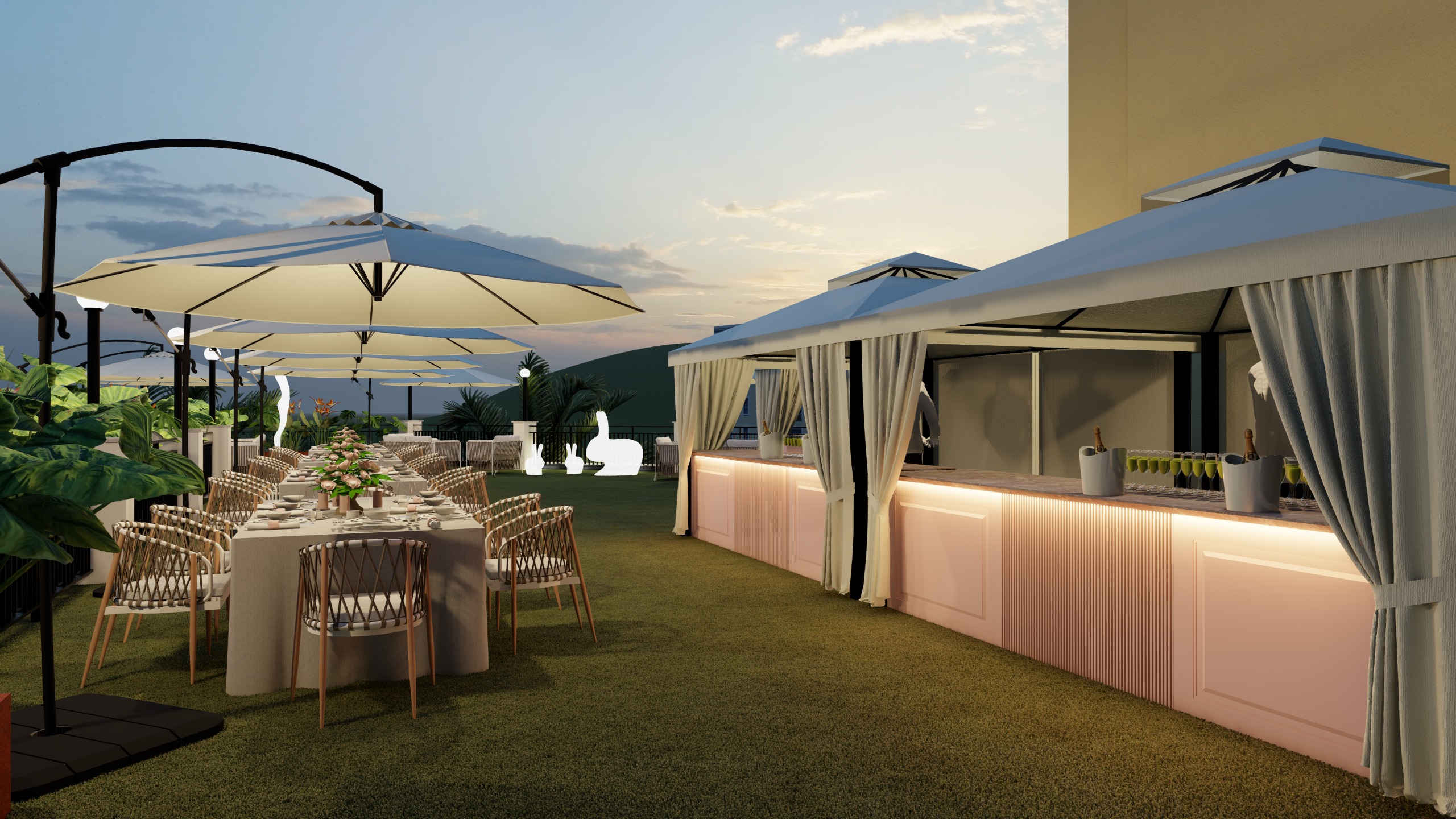 La terrazza di Bubble Risto Pub a Bologna